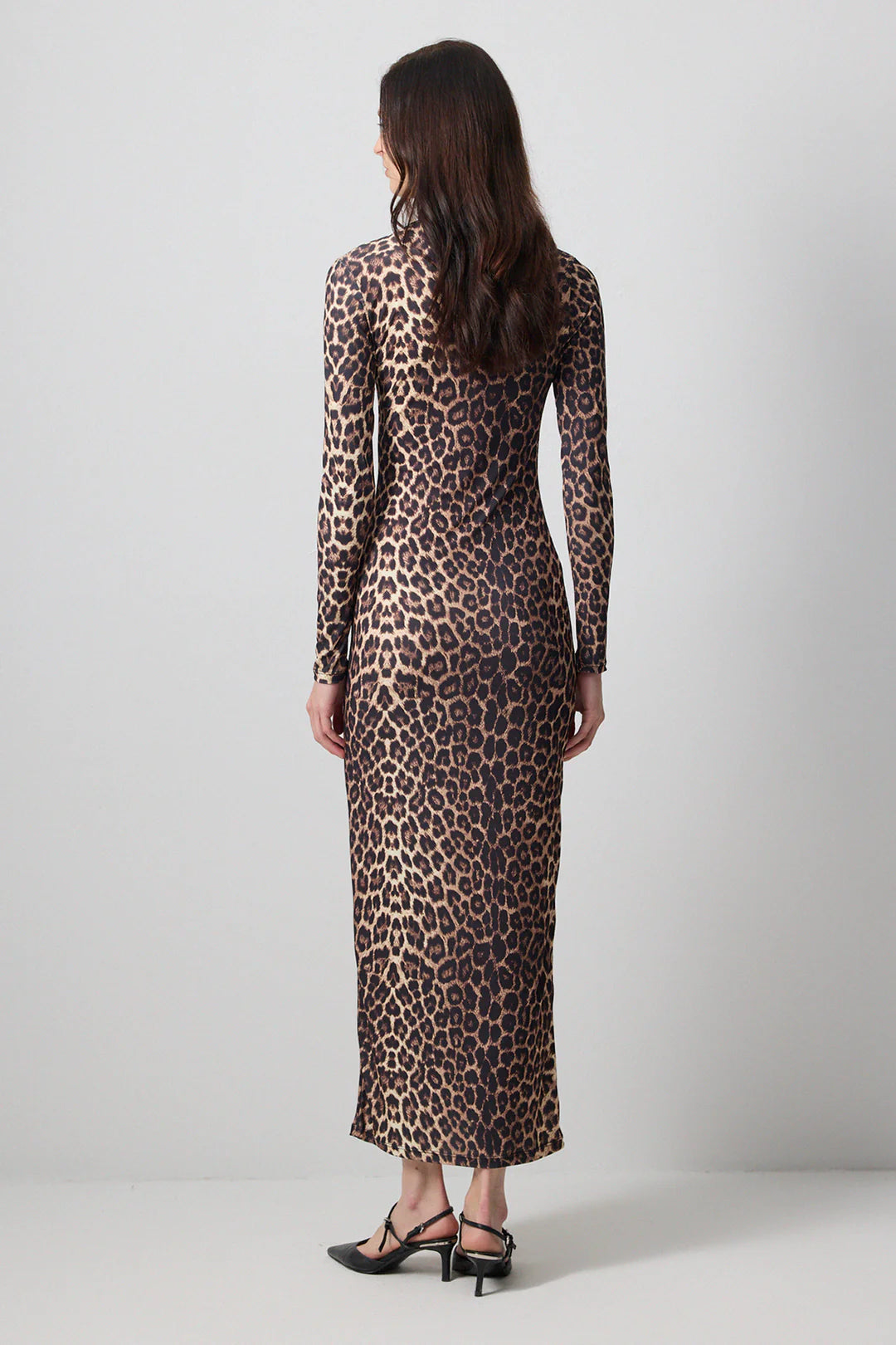 Leopard Patterned Stretch Dress