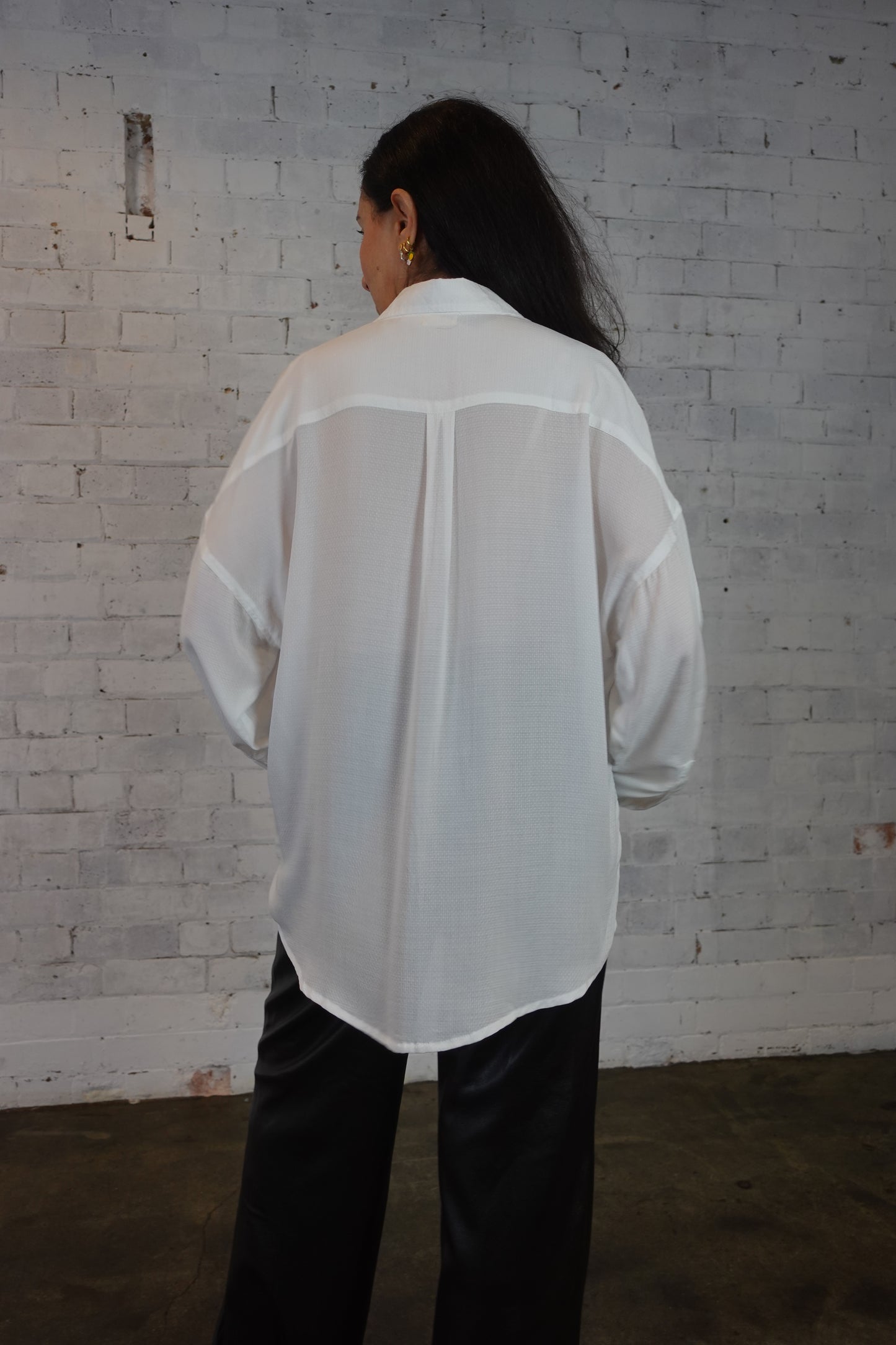 Anima Oversized Shirt – In Our Circle Collection (Pearl)