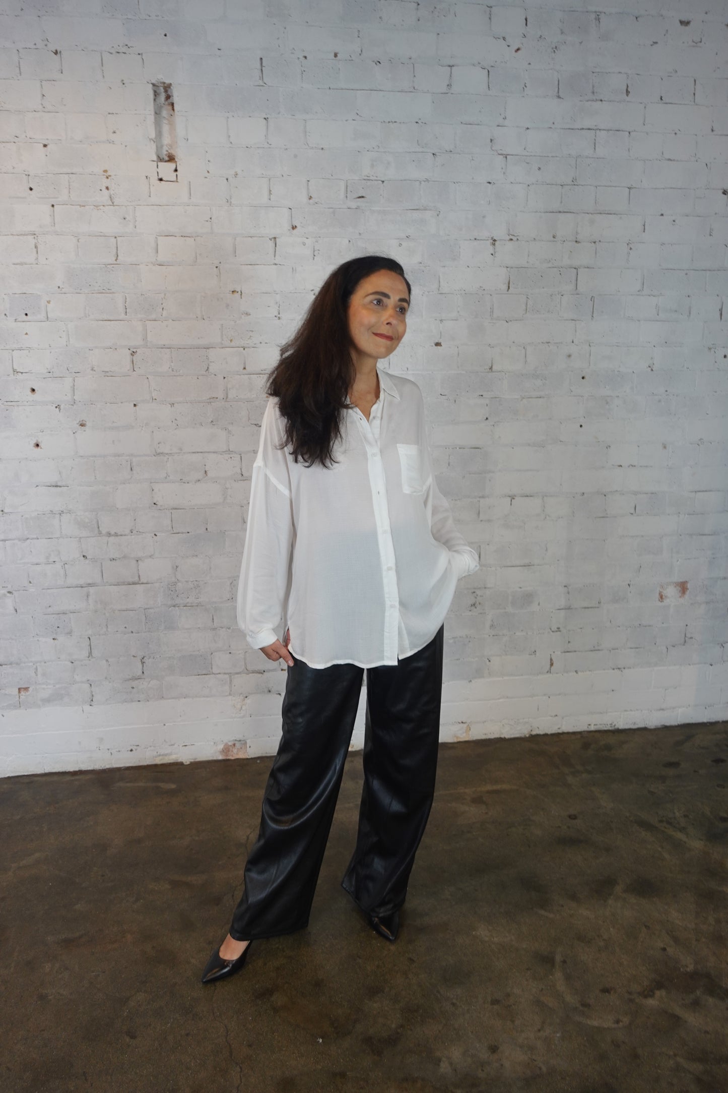Anima Oversized Shirt – In Our Circle Collection (Pearl)