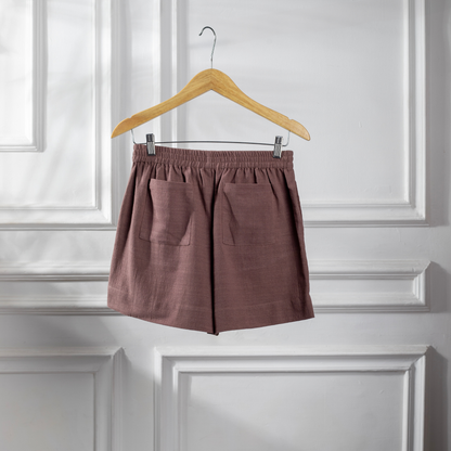 Amalfi Shorts in Muted Brown