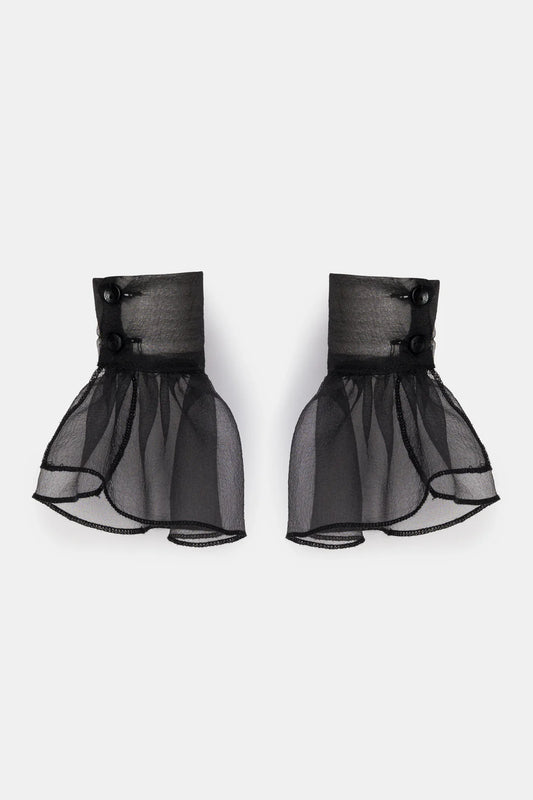 Black Organza Cuffs