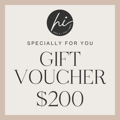 Her & I The Label Gift Voucher