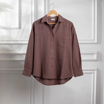 Amalfi Shirt in Muted Brown