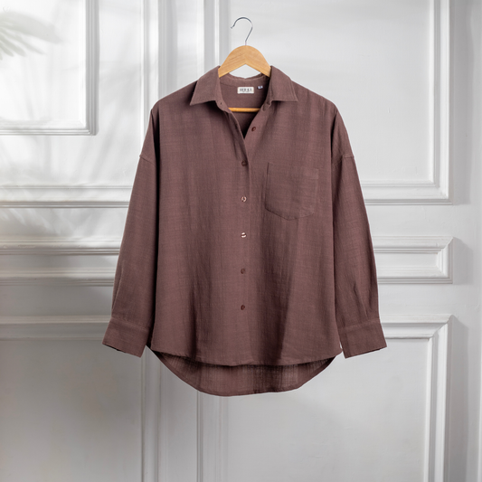 Amalfi Shirt in Muted Brown