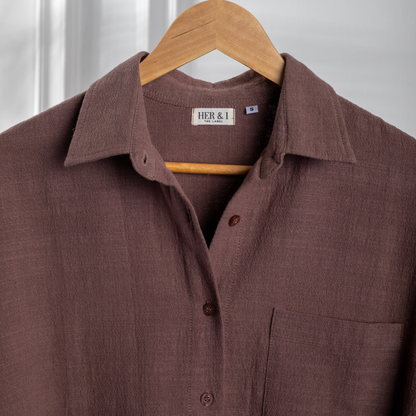 Amalfi Shirt in Muted Brown
