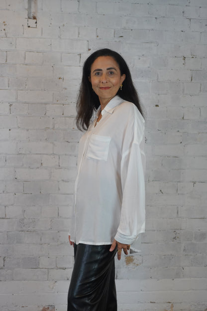 Anima Oversized Shirt – In Our Circle Collection (Pearl)