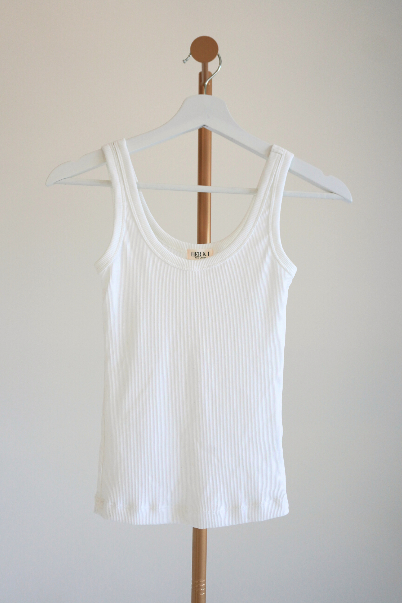 The Bella Tank Off White