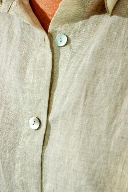 Aria Short Sleeve Linen Shirt