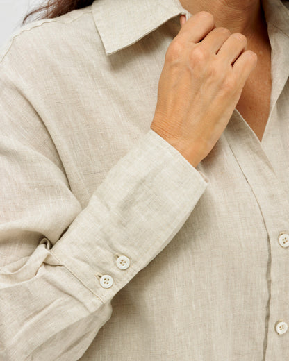 Aria Linen Oversized Shirt