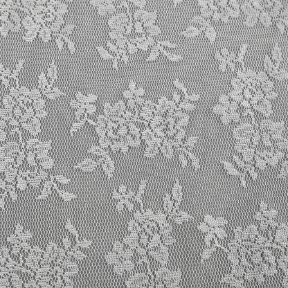 Lace Detail A-Line Midi Skirt - White